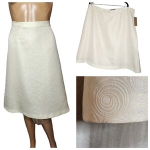 NWT i.e woman ivory mesh skirt